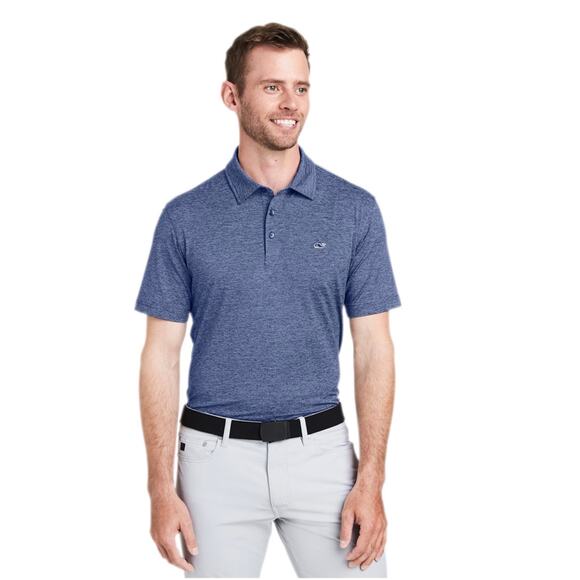 Vineyard Vines Other - Vineyard Vines Edgartown Pique polo shirt in a heathered blue size Small